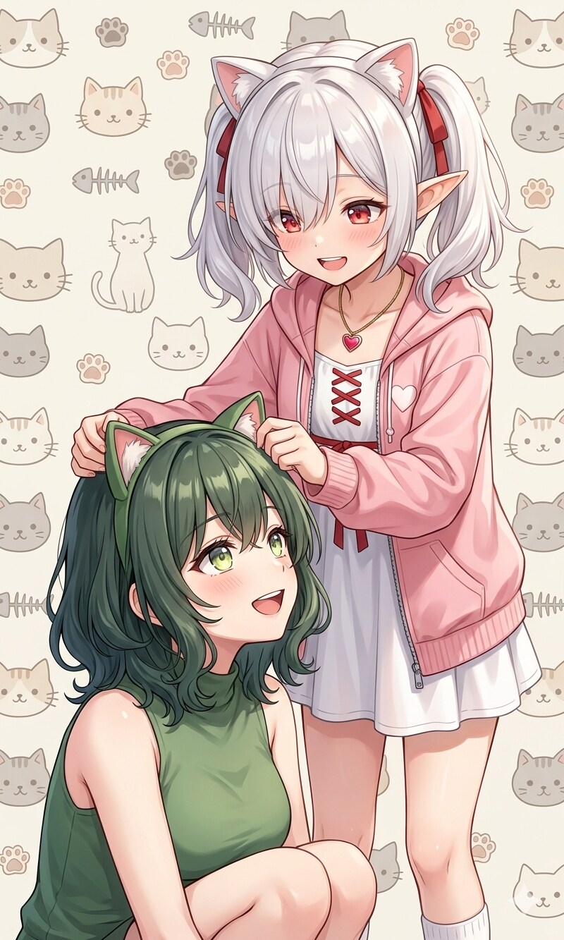 Iris*さんの芽生さんとシロネさん | の人気AIイラスト・グラビア