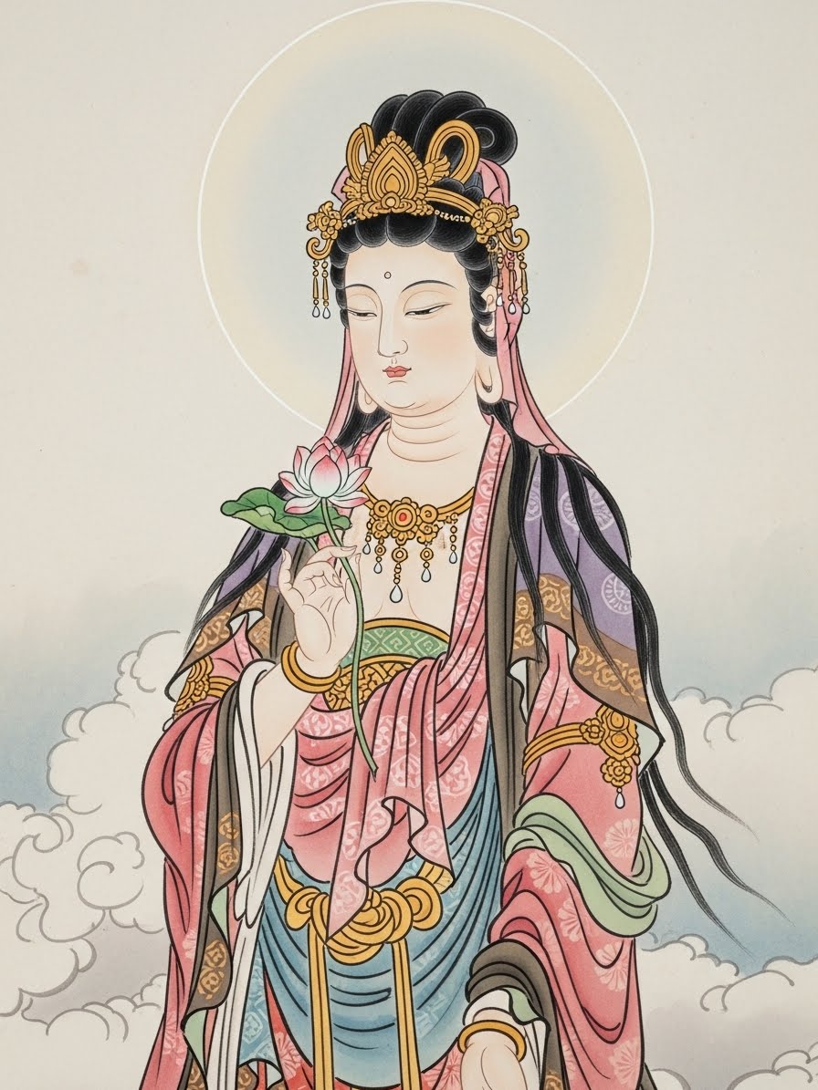 今日の観自在菩薩(２枚) | の人気AIイラスト・グラビア
