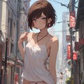 野外露出少女 3枚目