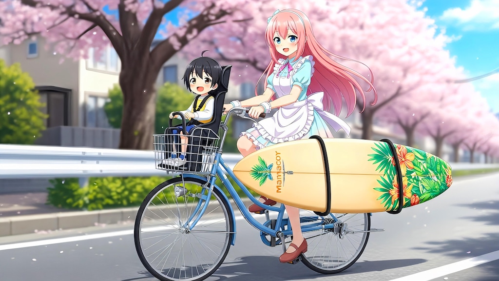 🎶ママチャリサーファー🎵