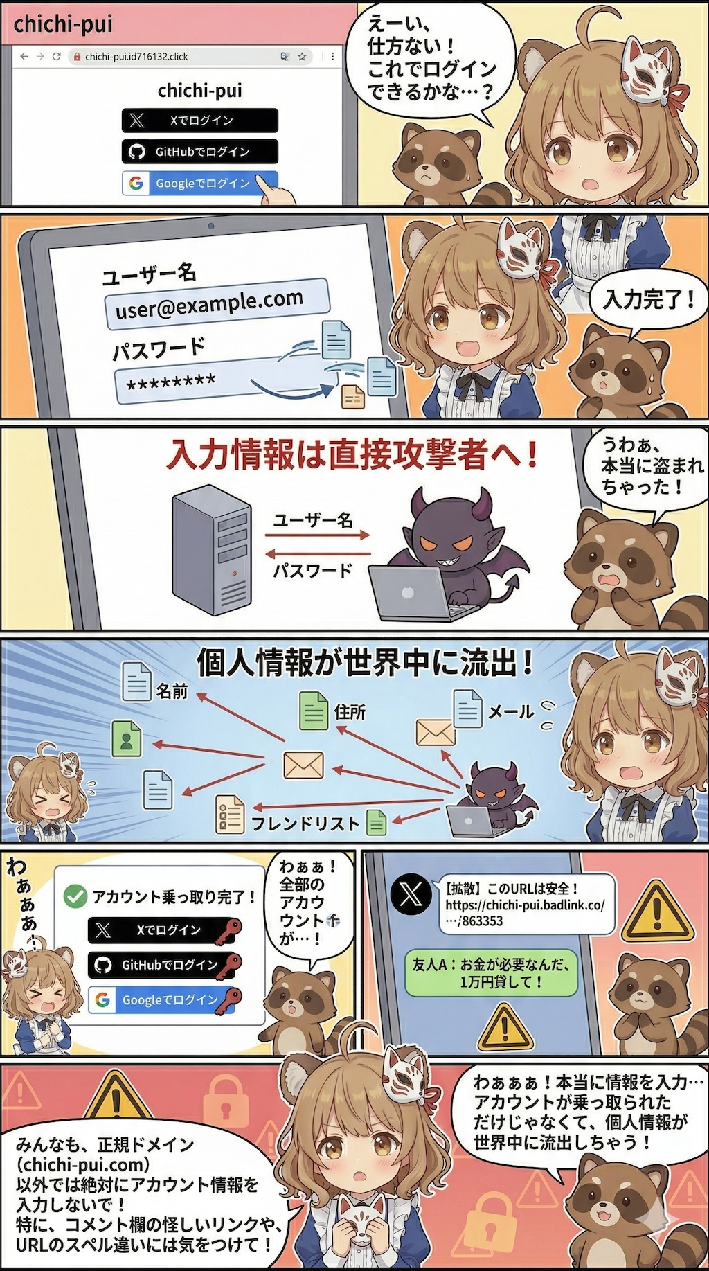 【注意喚起】偽サイトに引っかったら起こること