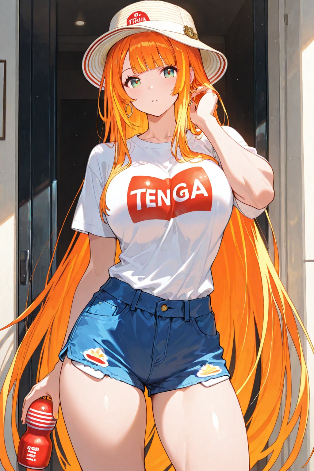 TENGAデザインは誰にでも、似合うかどうかはともかくとして…… 何､持って……？
