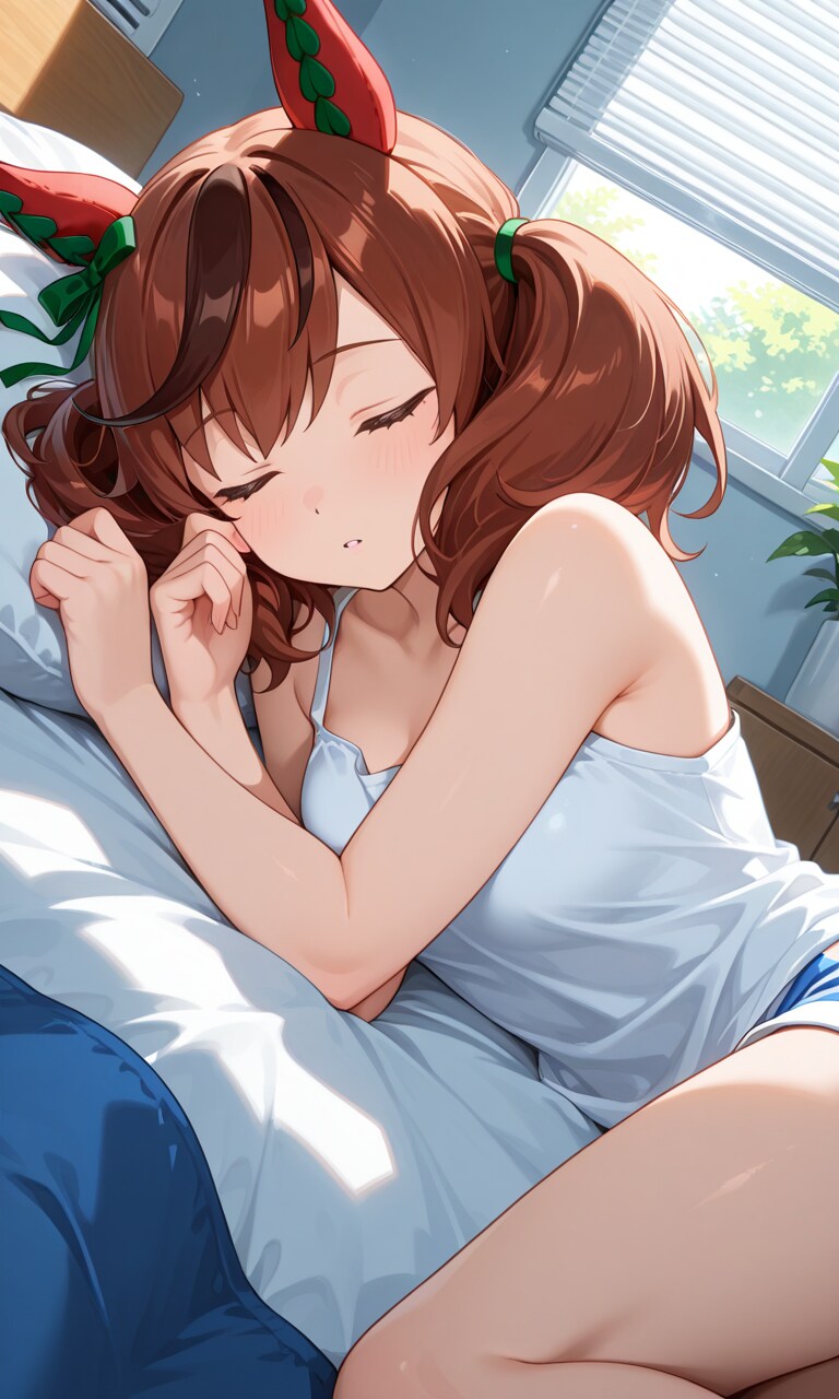 エアコンの効いた部屋でお昼寝ネイチャさん