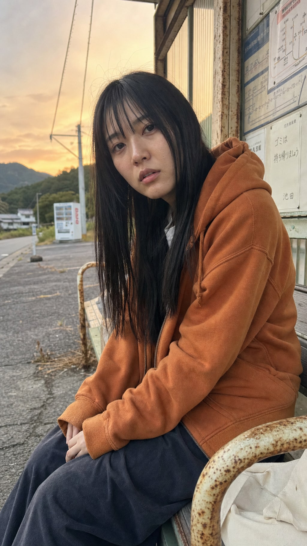 Waiting for the Evening Bus