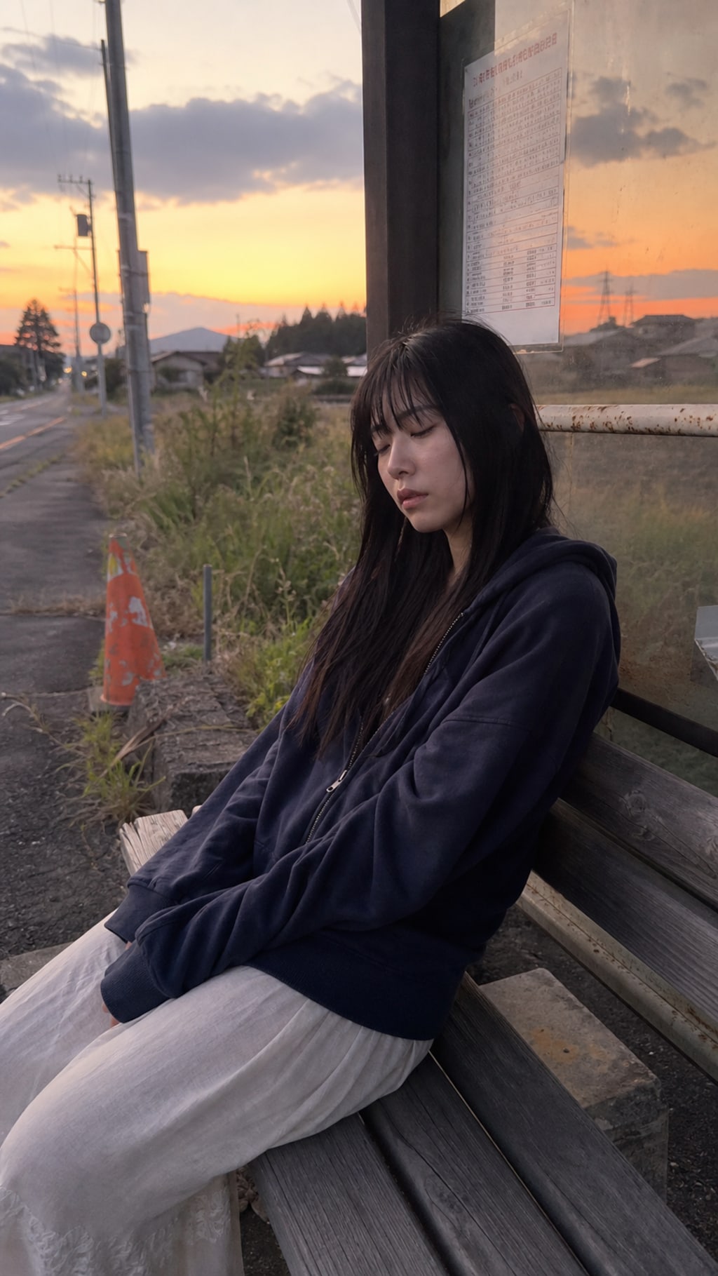 Waiting for the Evening Bus