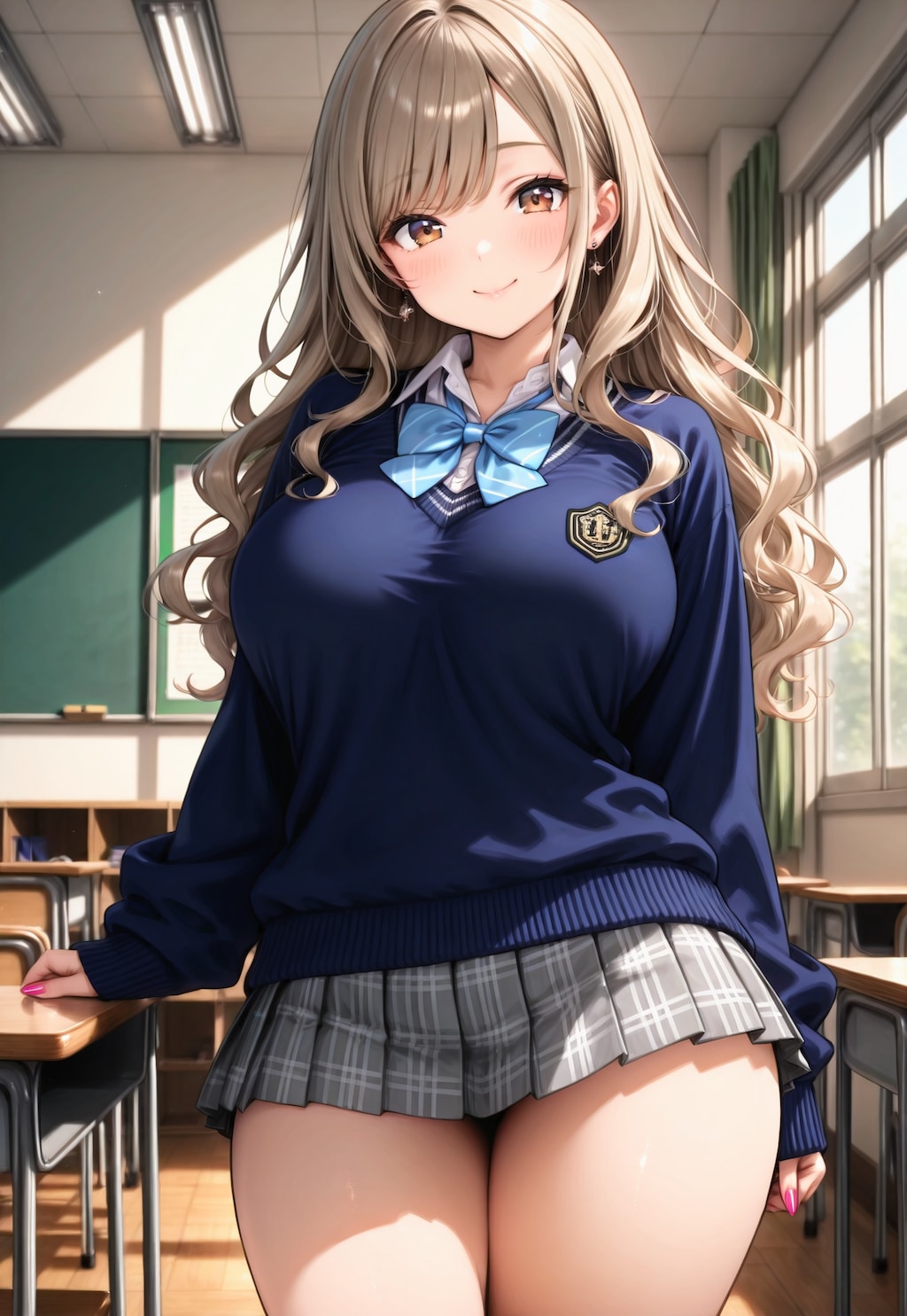 1275（紺のセーター）