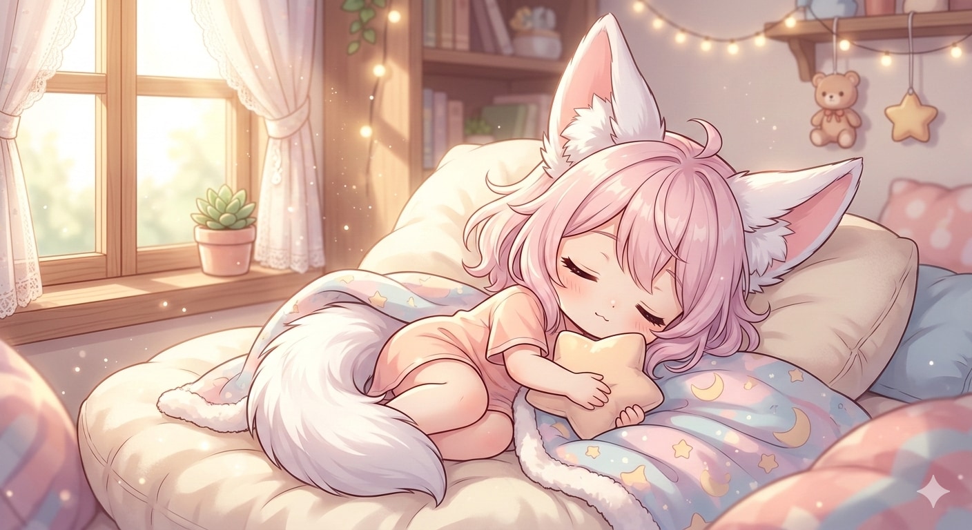 お昼寝中 | の人気AIイラスト・グラビア