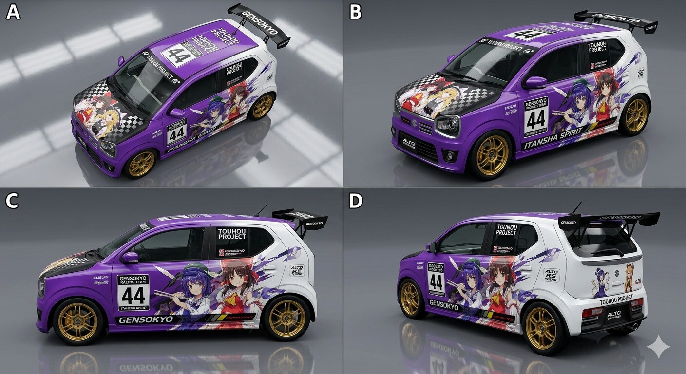 アルトワークス東方痛車