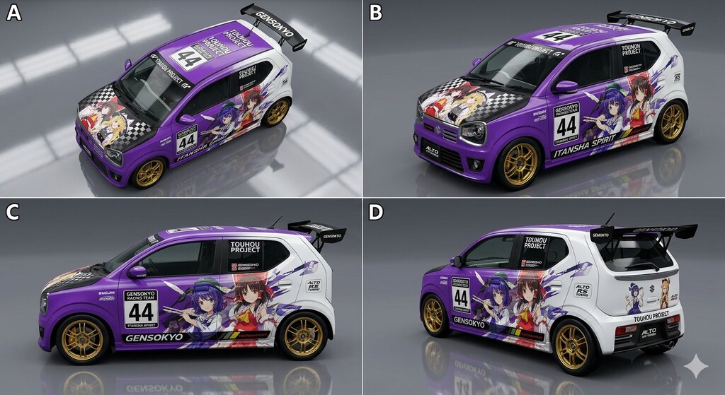 アルトワークス東方痛車