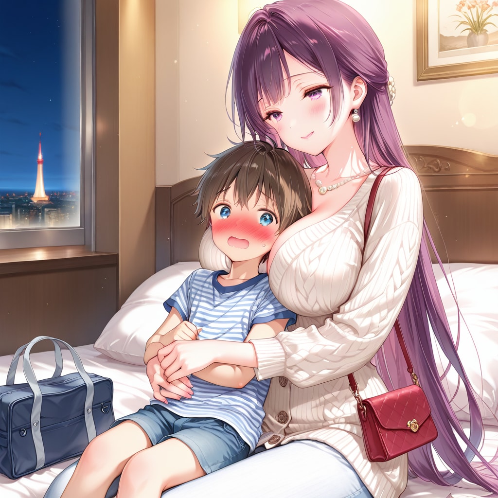 緊張してるんだったらリラックスするために抱っこしてあげるね_（おねショタの夜5-3）