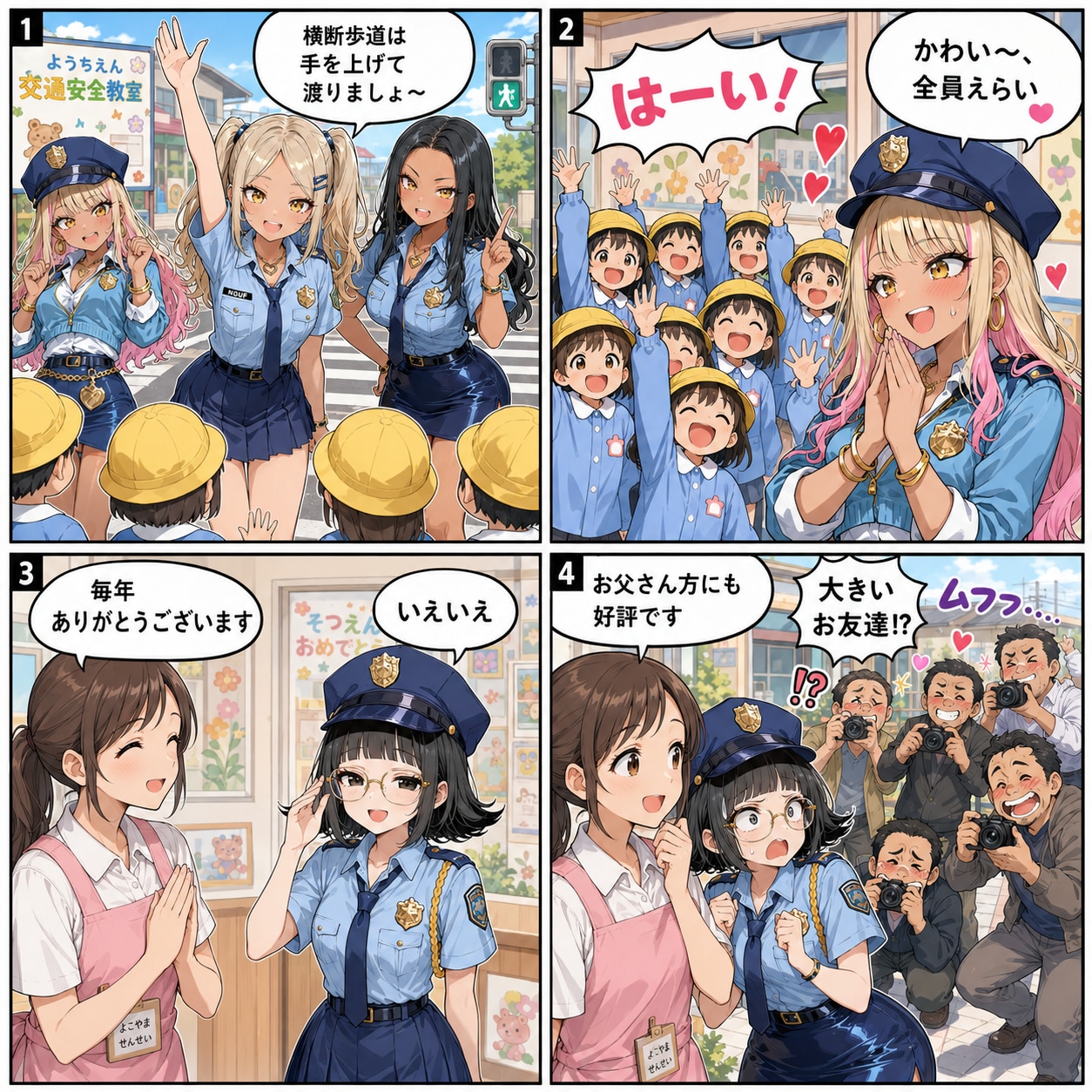 交通安全教室で