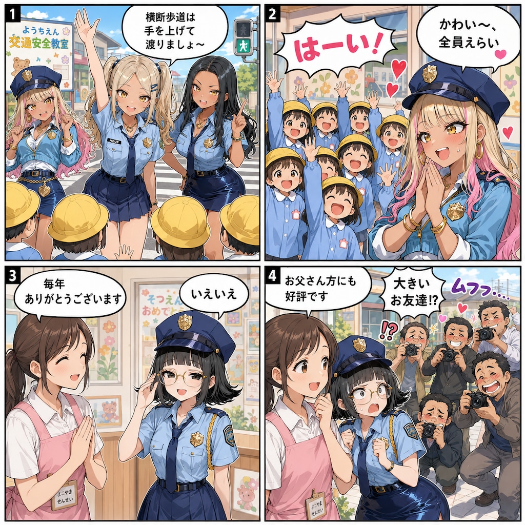 交通安全教室で