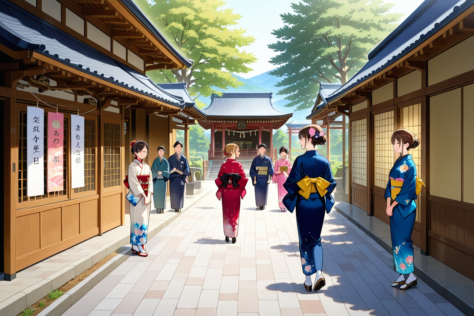 門前町 | の人気AIイラスト・グラビア