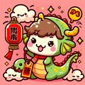 【DALL-E3】辰の描かれた絵馬は作ってくれそうになかったけど・・・可愛い辰のイラストが出来ました。 3枚目