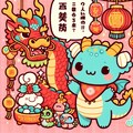 【DALL-E3】辰の描かれた絵馬は作ってくれそうになかったけど・・・可愛い辰のイラストが出来ました。 2枚目
