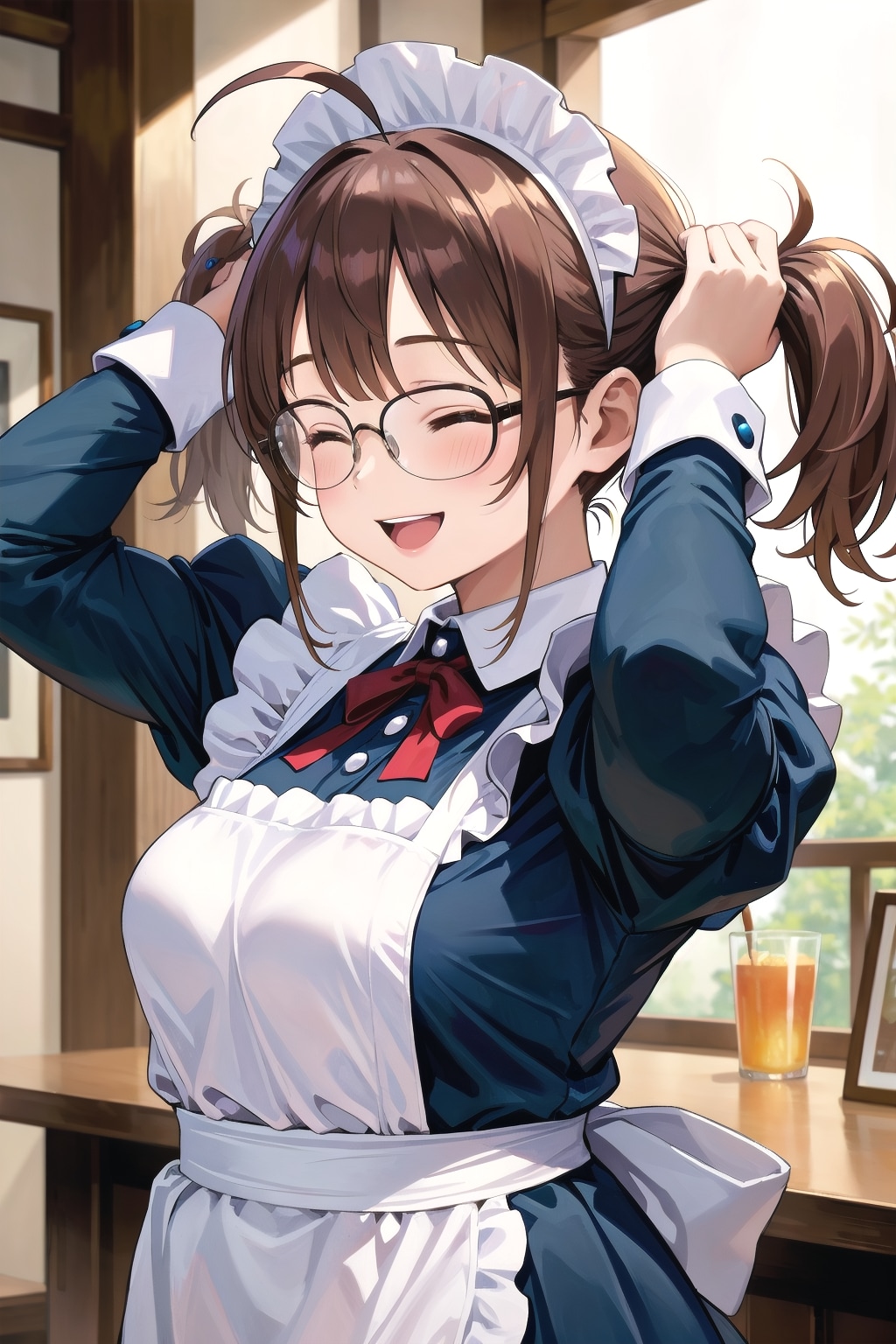 ぽっちゃりアホ毛眼鏡っ娘メイドすみかちゃん