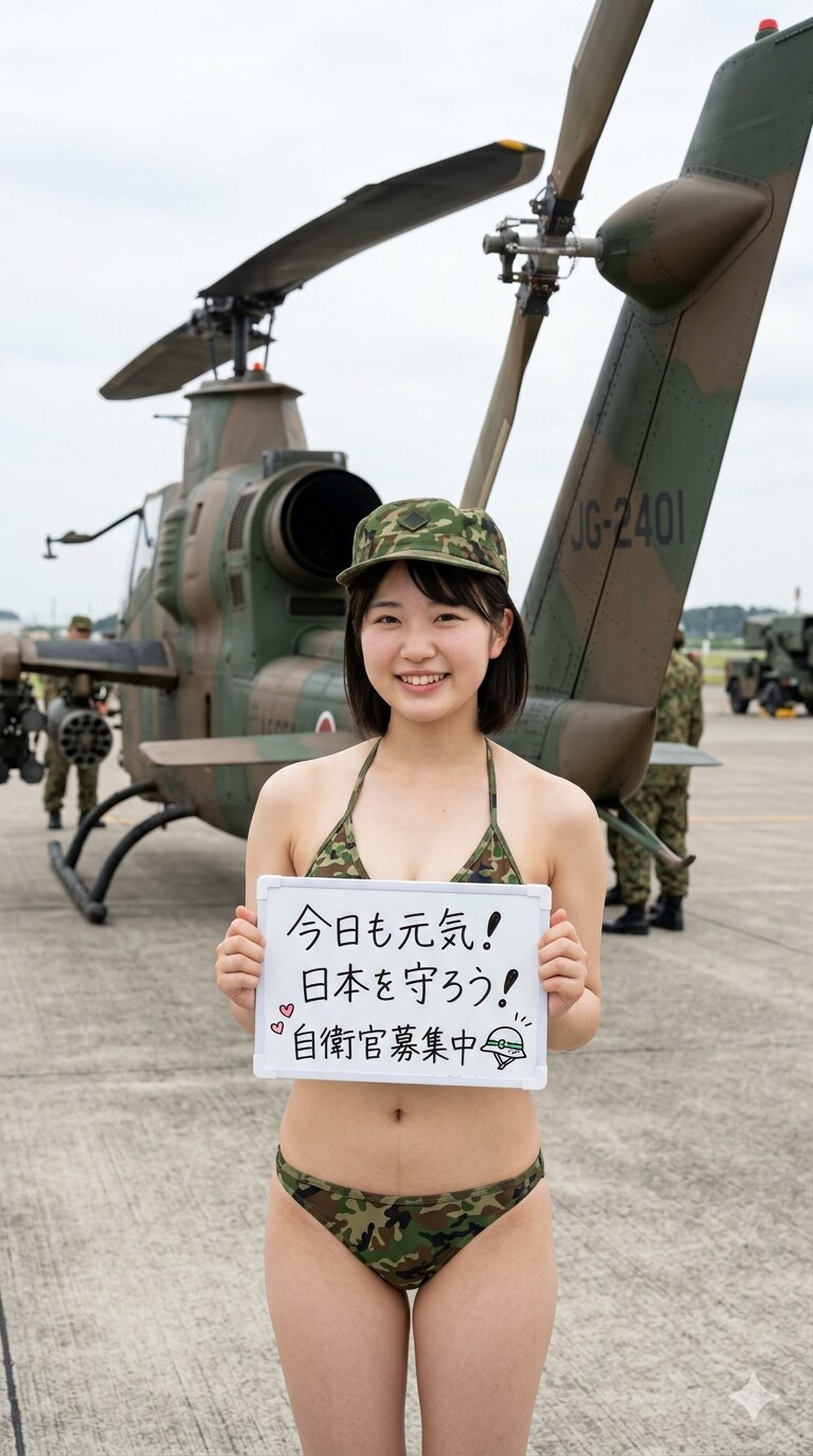 ２５日の女性陸上自衛官