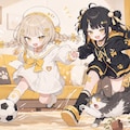サッカーな双子ちゃん 2枚目