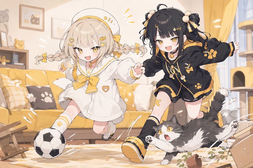 サッカーな双子ちゃん
