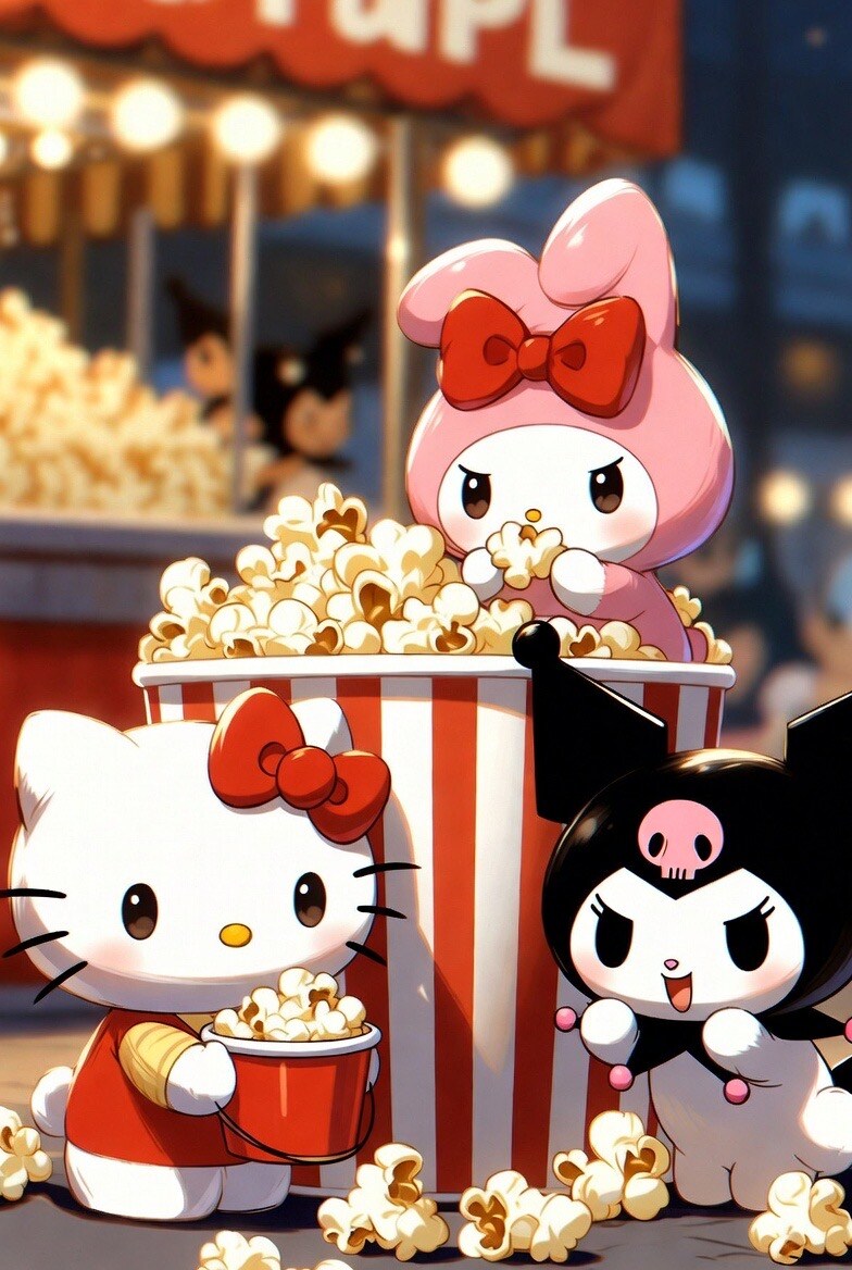 Hello Kitty & My melody & Kuromi | の人気AIイラスト・グラビア