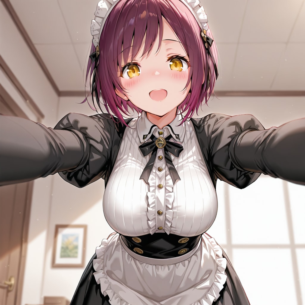 おはようございます（挨拶メイドの芽衣ちゃん）