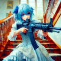 お嬢様も戦います (機関銃と少女13) 2枚目