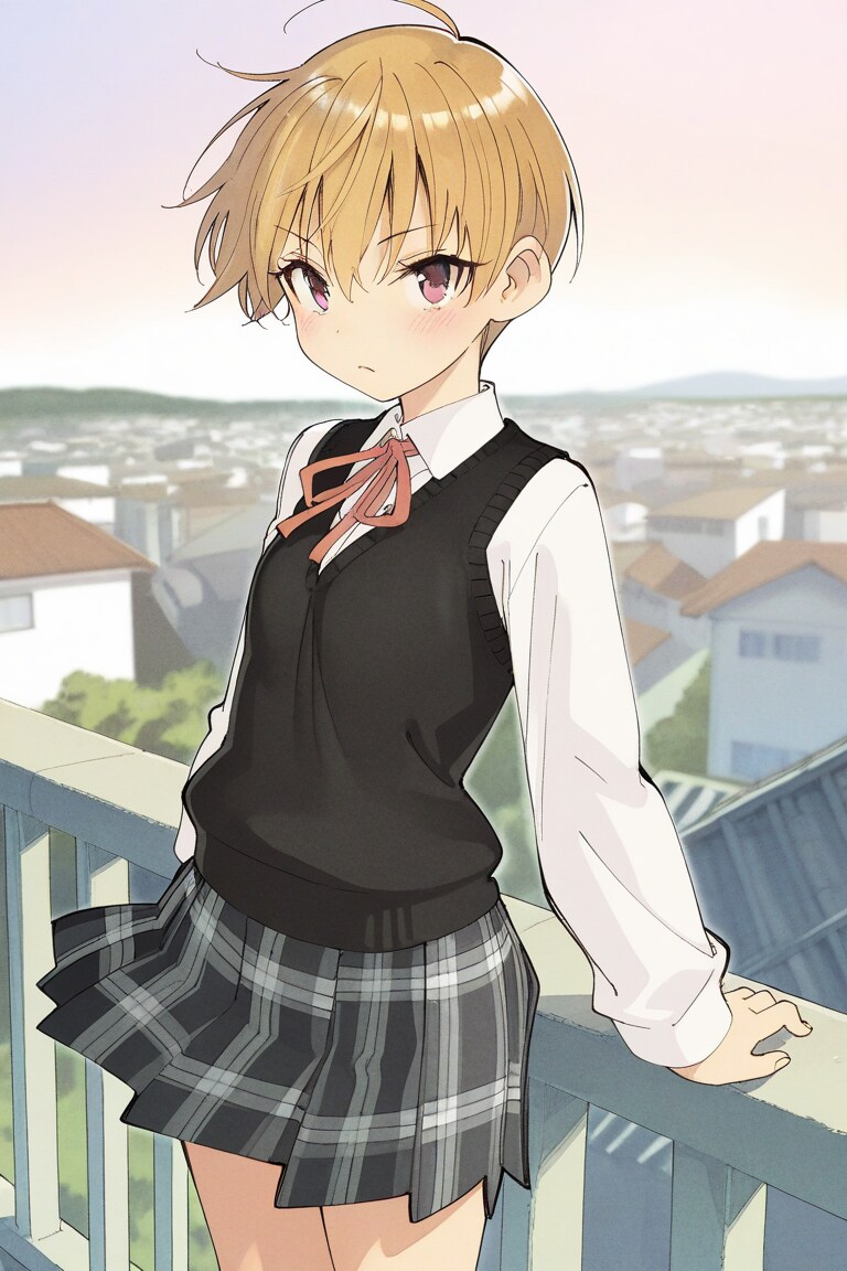 屋上にいた理系女子ちゃん