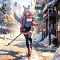 冬のスキー 2枚目