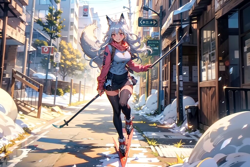 冬のスキー