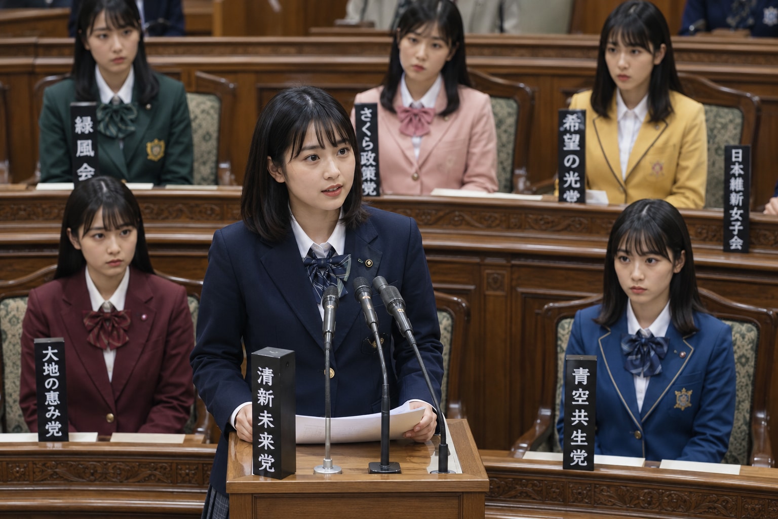 国会を運営する女の子