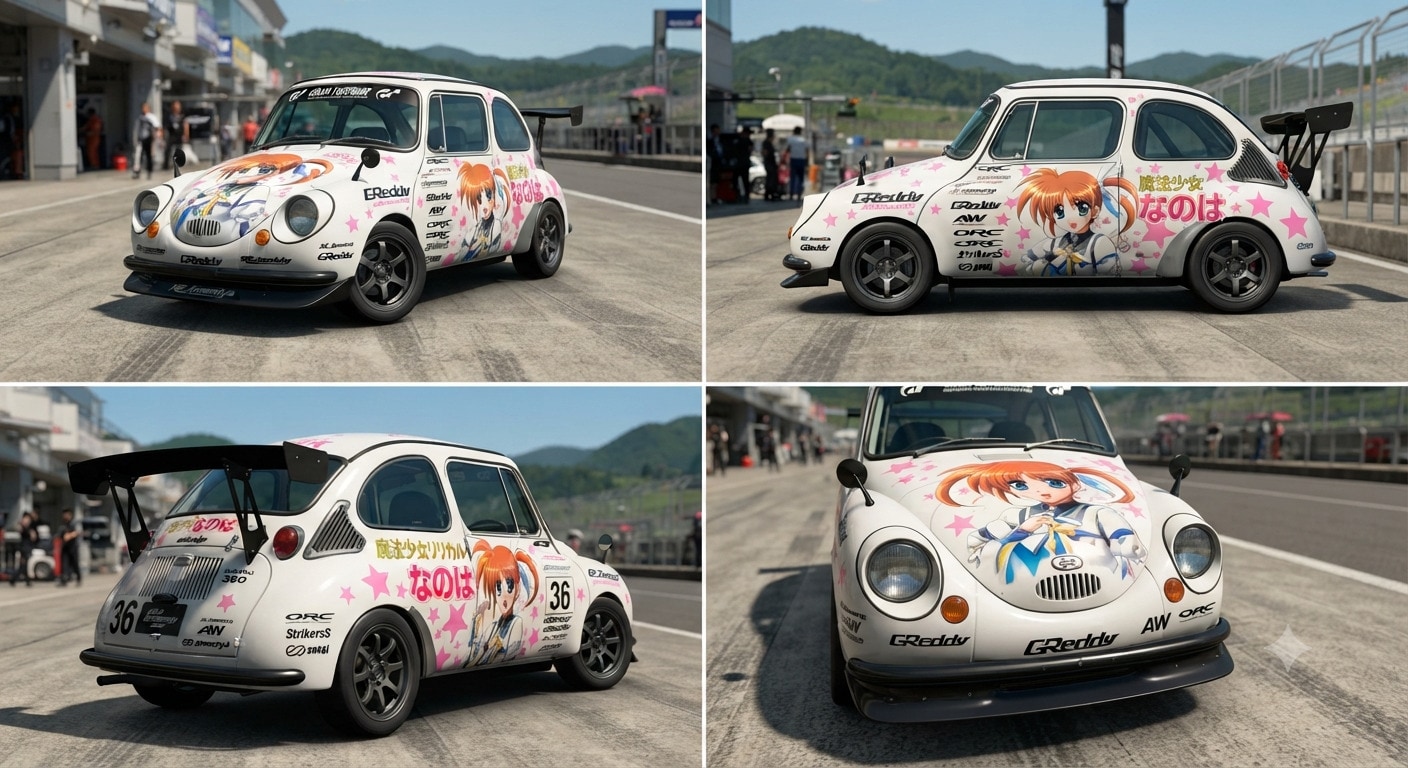 高町なのは痛車スバル360 | の人気AIイラスト・グラビア