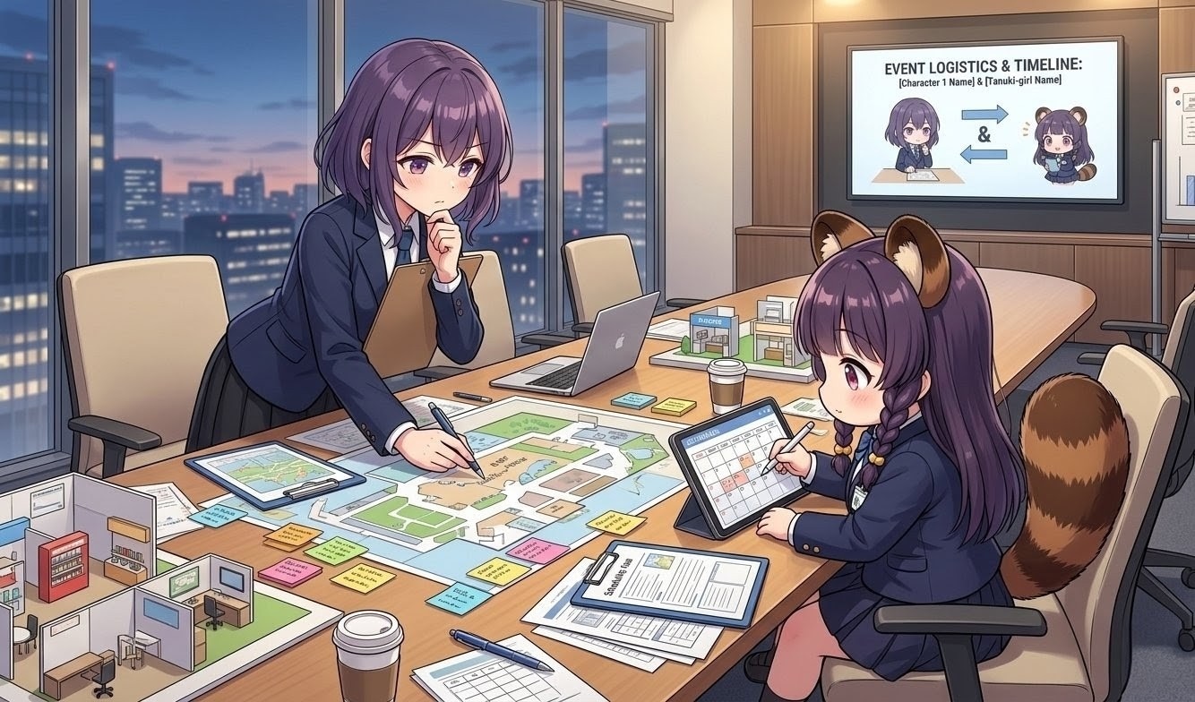 イベント開催の計画の最中 | の人気AIイラスト・グラビア