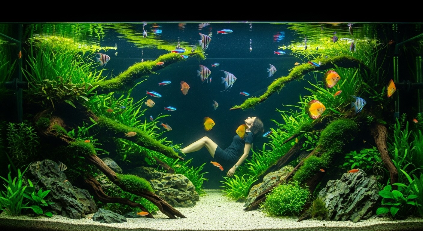 アクアリュウムの中へ | の人気AIイラスト・グラビア
