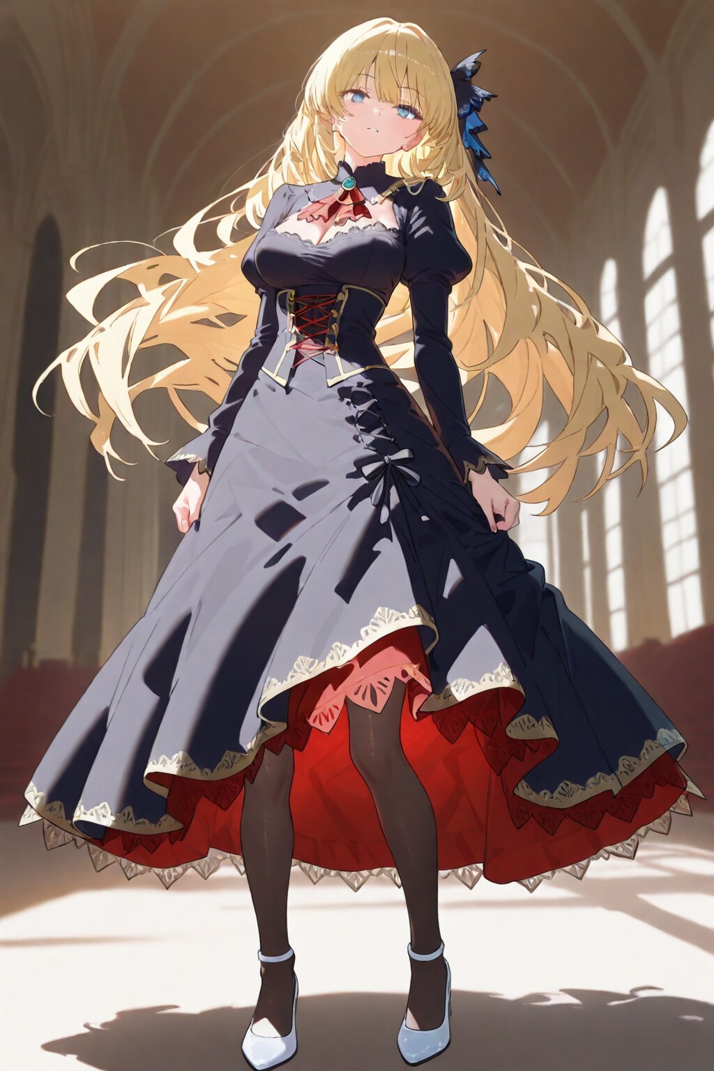 黒ドレス