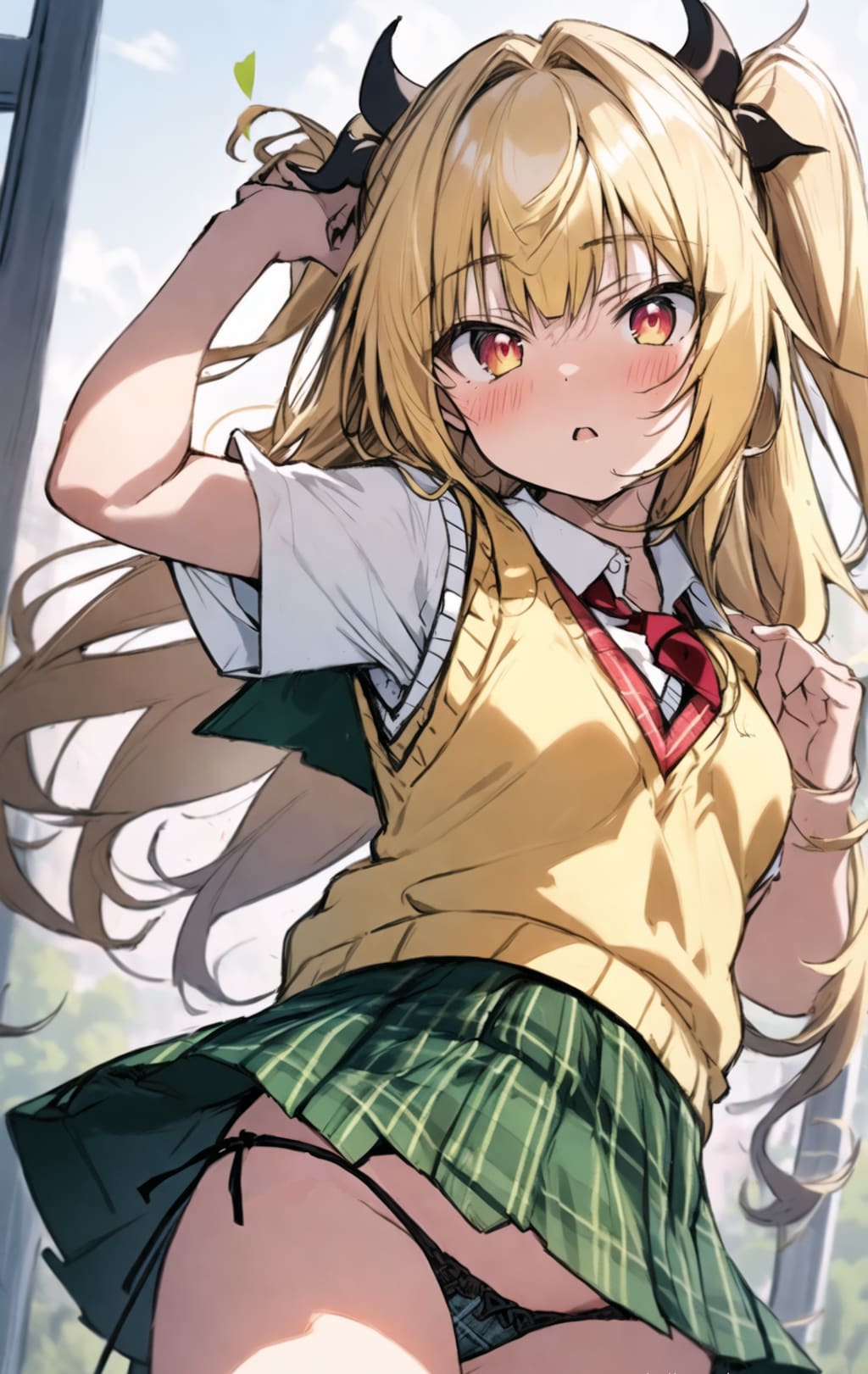 謎の風でToLOVEる金色のヤミさん