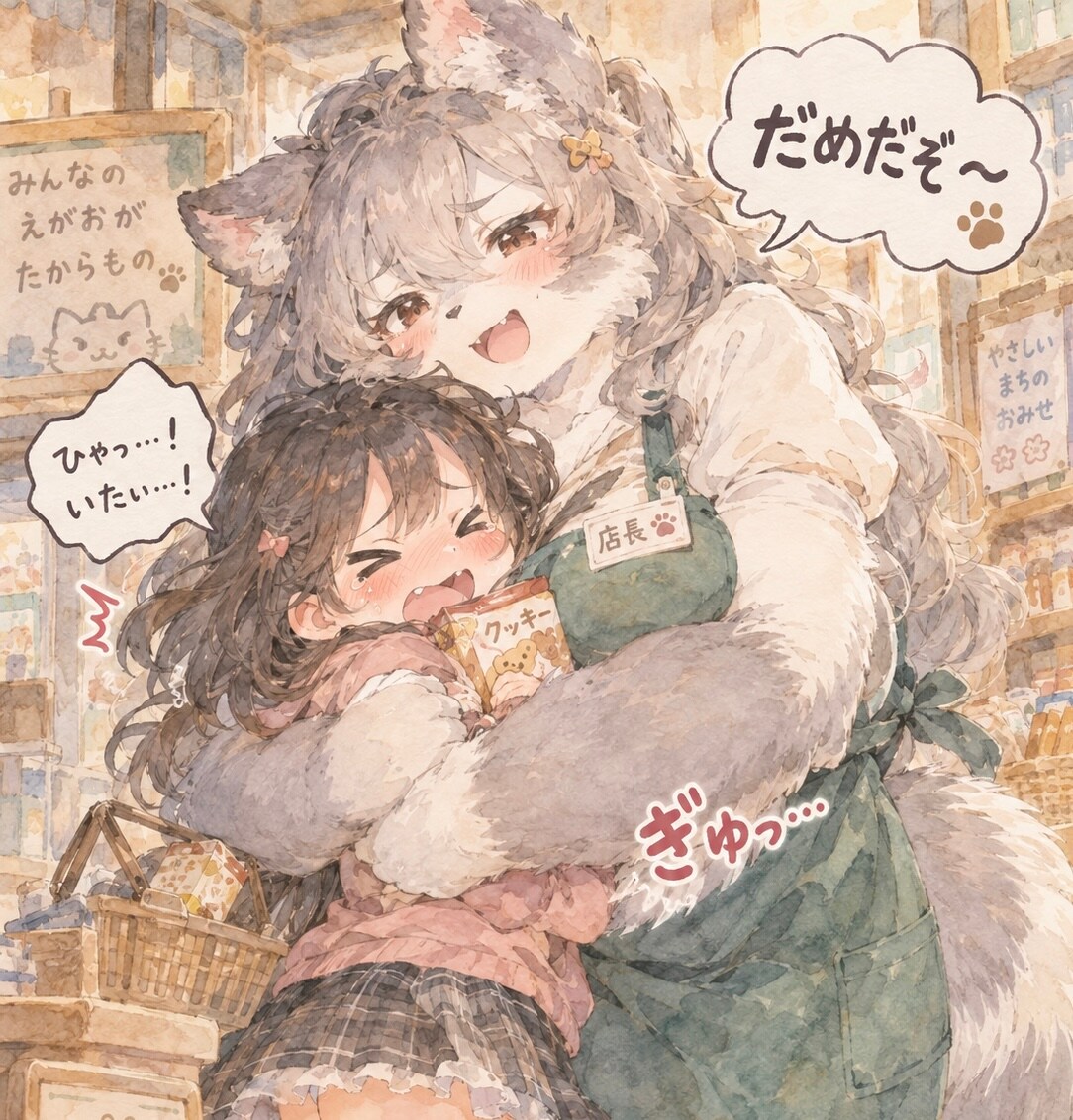 万引き犯にぎゅっ | の人気AIイラスト・グラビア