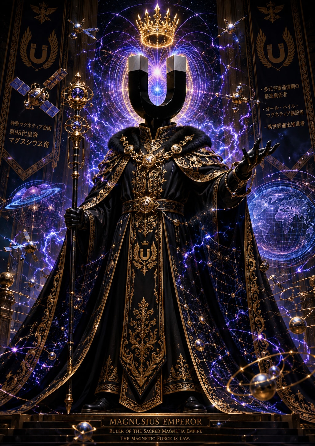 【神聖マグネティア帝国】第98代皇帝 マグヌシウス帝「接続帝（Connector Imperator）」