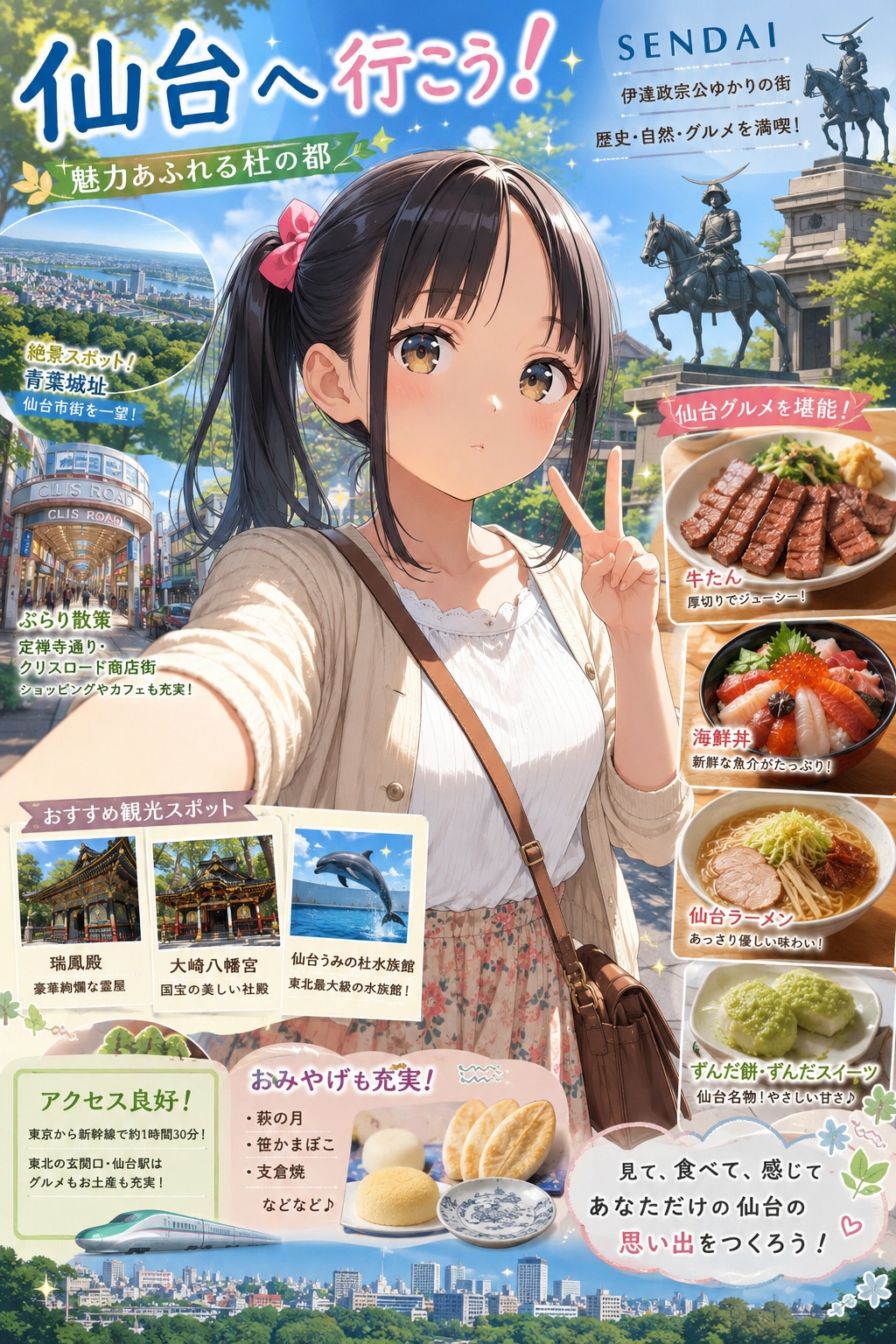 仙台いいとこ、来てけさいん
