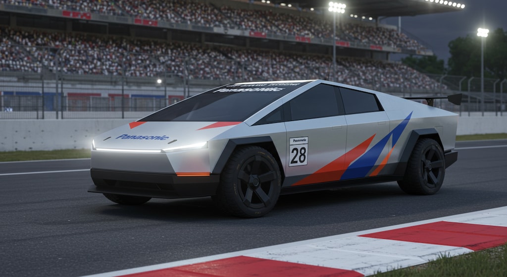 Panasonicテスラサイバートラックレーシングカー