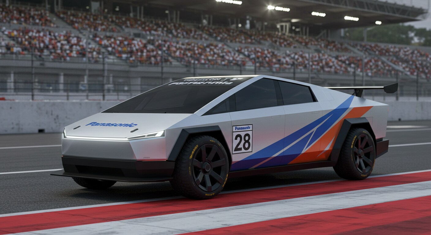 Panasonicテスラサイバートラックレーシングカー | の人気AIイラスト・グラビア