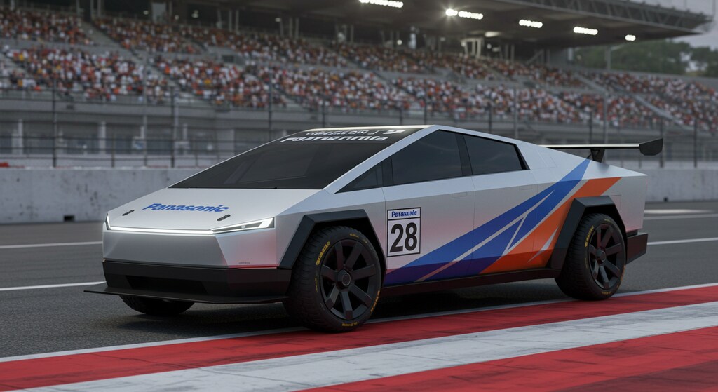 Panasonicテスラサイバートラックレーシングカー