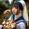 真珠の耳飾りのキノコ狩りの少女 11枚目