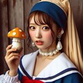 真珠の耳飾りのキノコ狩りの少女 6枚目
