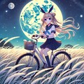 月夜サイクリング 2枚目