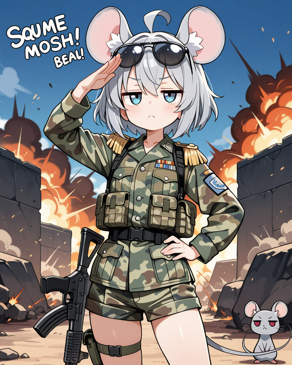 ねずみチュー隊チュー隊長殿、出撃チュー！！