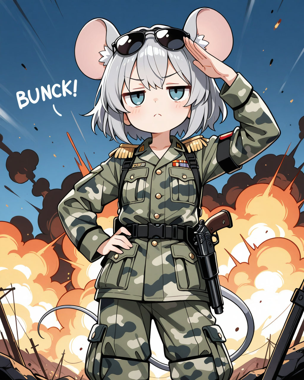 ねずみチュー隊チュー隊長殿、出撃チュー！！