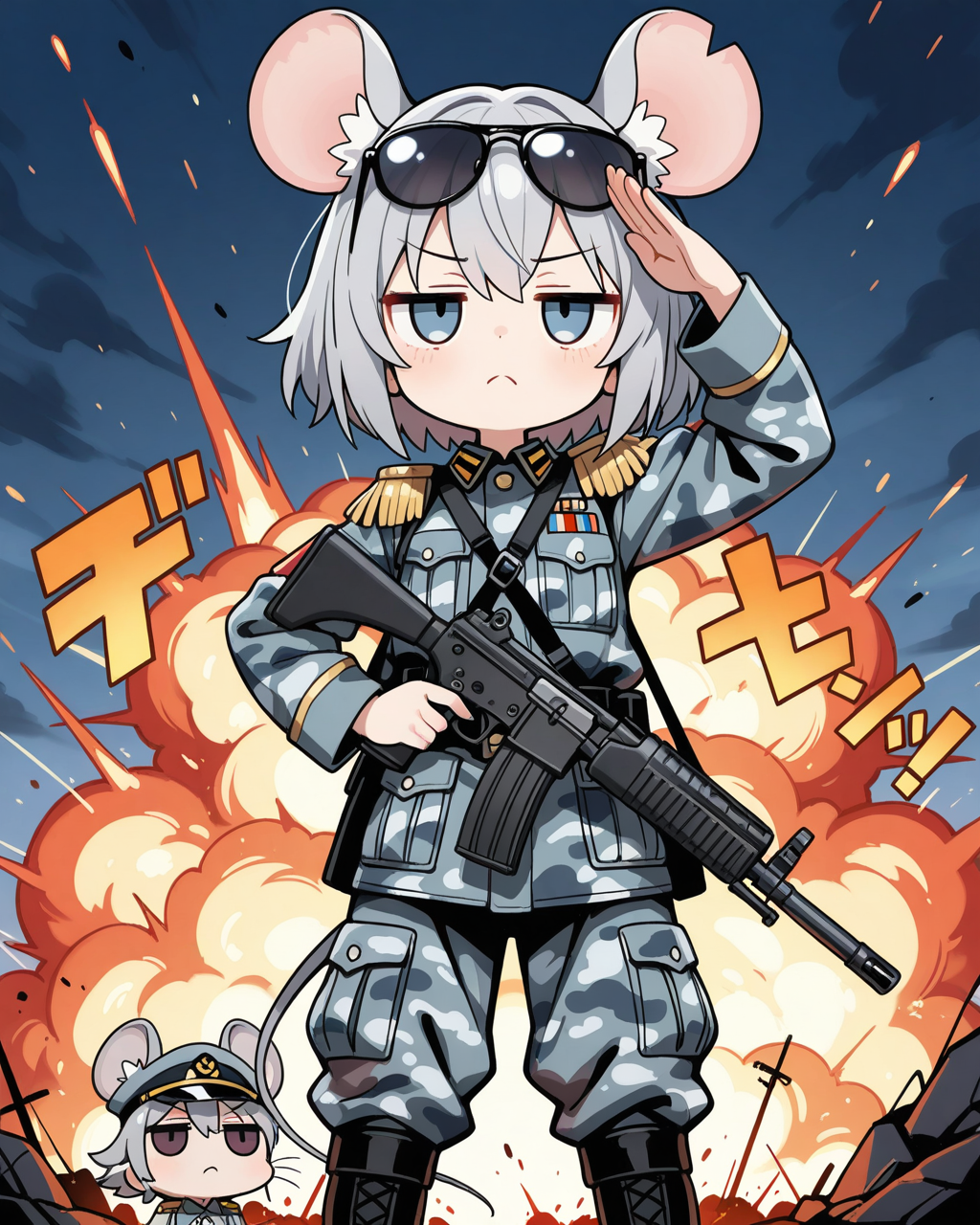 ねずみチュー隊チュー隊長殿、出撃チュー！！