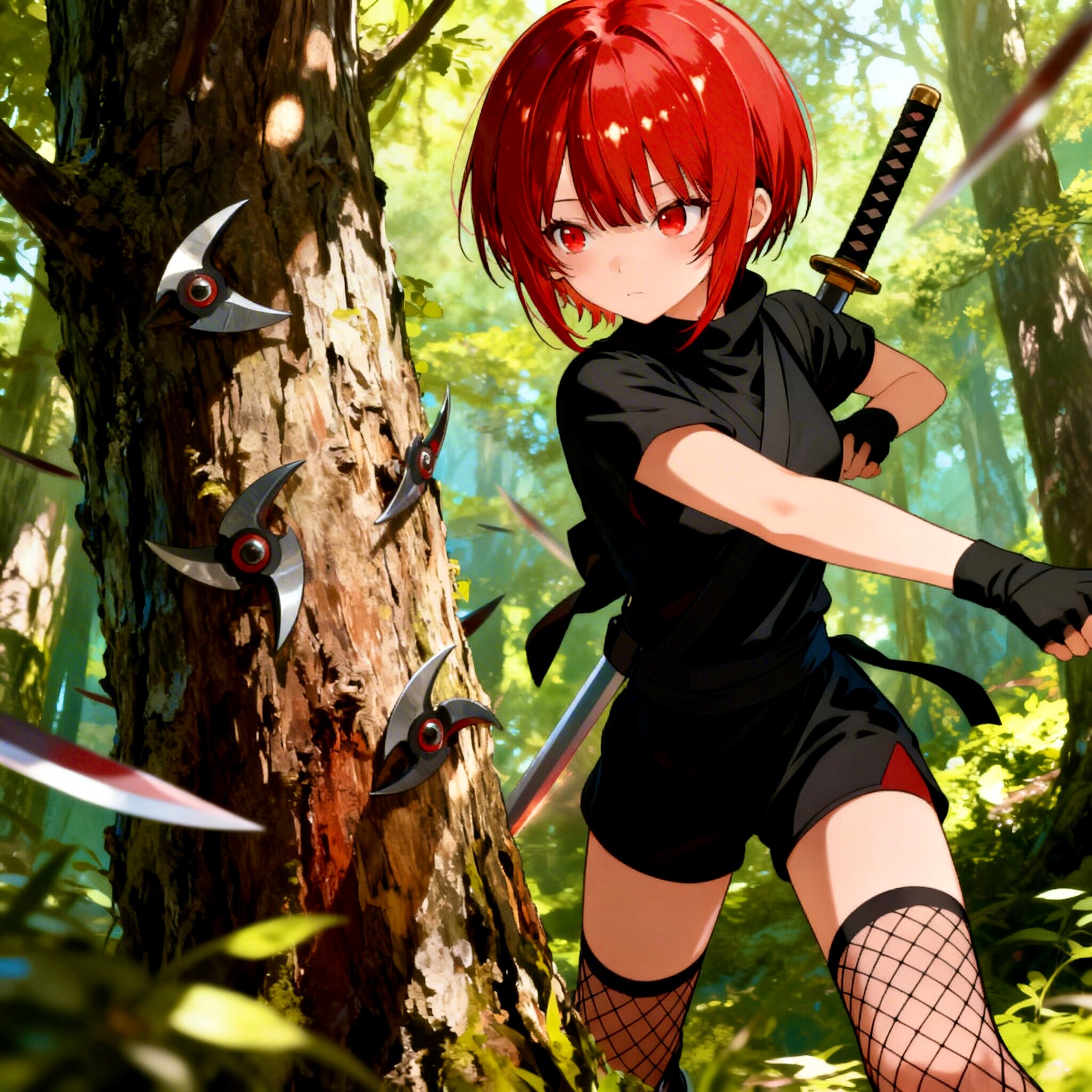 忍者のPHOENIXちゃん | の人気AIイラスト・グラビア