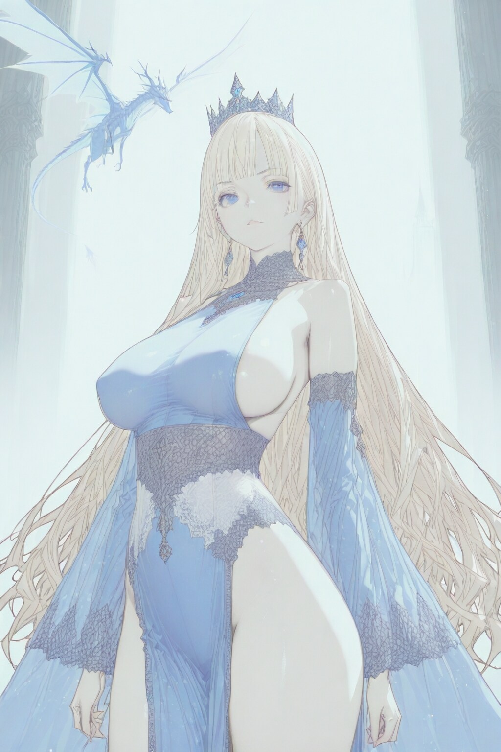 深き霧が立ちこめる龍の居城への時空の門の美しき番人(ガーディアン)