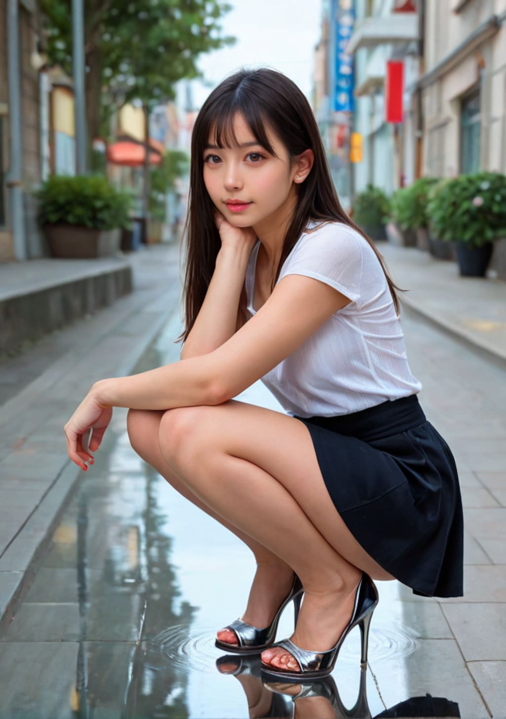 雨上がりの美人さん